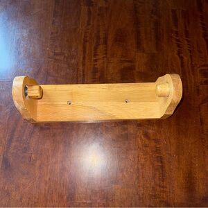 Vintage Wooden Wall-Mounted Paper Towel Holder